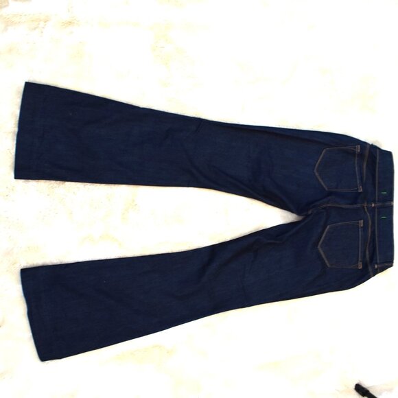 J Brand Mama J Maternity Jeans 26 Dark Blue Flare Bootcut Stretch Waist - Picture 12 of 13